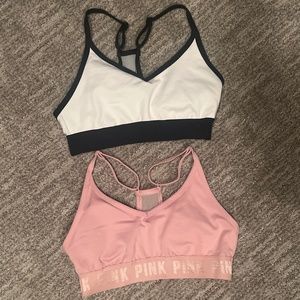 2 VS PINK Ultimate Lightly Lined Sports Bras